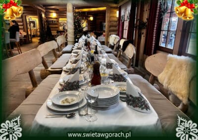 święta w górach, Wigilia w górach, kolacja Wigilijna w karczmie U Furtoka